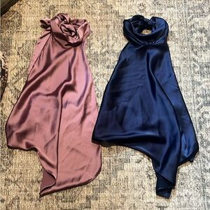 Zara Satin Halter Tops